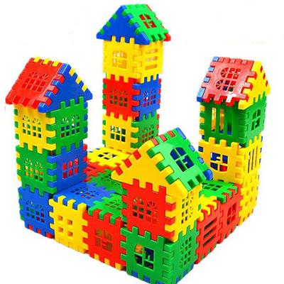 24 Stück/Los Baby Paradies Haus Buchstabierpuzzle Kunststoffbausteine Stadt DIY Kreative Modellfiguren Pädagogisches Kinderspielzeug