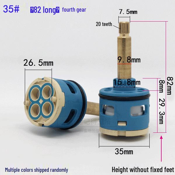 3/4-Hole Faucet Cartridge Valve Core, 3/4-Function Shower Bathtub Mixer Tap