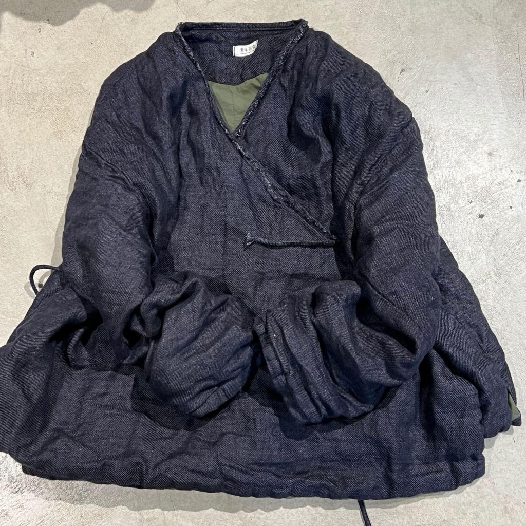 Johnature Damen Chinesischer Stil Gürtel Wintermäntel Einfarbig Langärmlig V-Ausschnitt Vintage Warm Damenmäntel