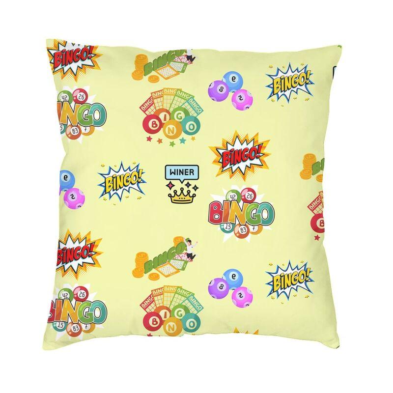 Bingo Queen Cushion Covers Best Play Bingo Soft Velvet Nordic Pillow Cases Decor Home