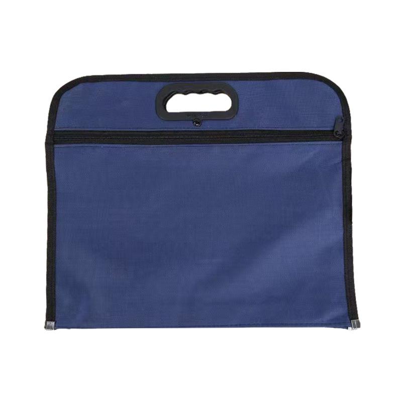 Double-Layer B4 Oxford Document Handbag - Portable Office and Business Meeting Bag