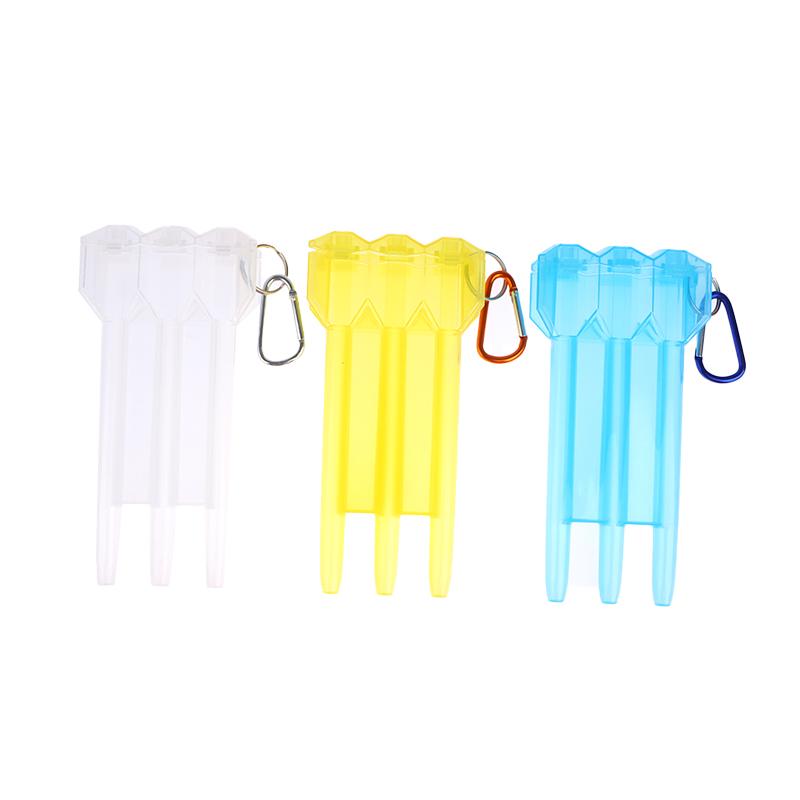 1Pc Dart Box Portable Universal Transparent Darts Abs Dart Box Key Lock Buckle