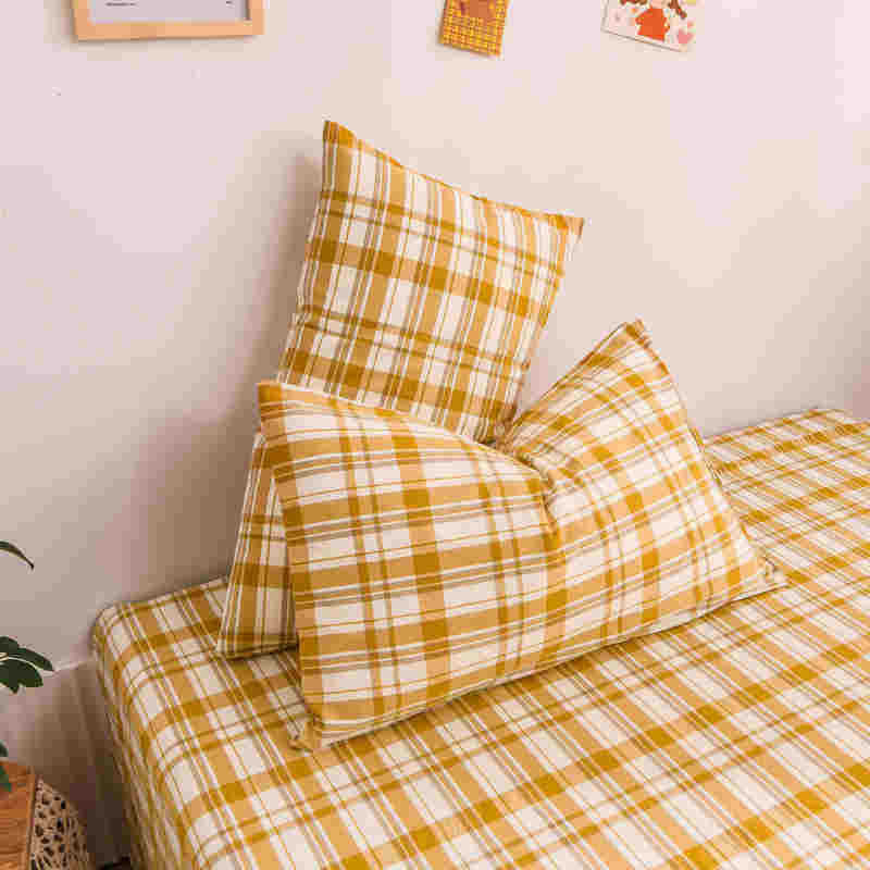 Pillow Case Simple Modern Household Students Dormitory Nordic Dust-proof Home Decoration Skin-friendly Breathable Washable Ins