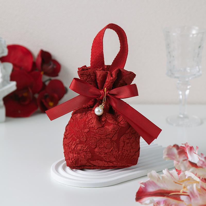 10pcs Portable Wedding Party Tassel Bag Candy Bag Drawstring Pocket Candy Pouches Gift Bags Decor Home Party Favors Bags