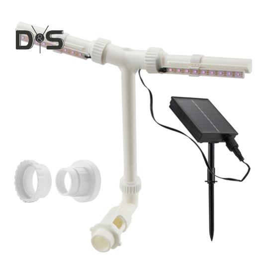 

Солнечный фонтан для бассейна с RGB-подсветкой, меняющей цвет, регулируемый разбрызгиватель для бассейна с дистанционным управлением, водопад для бассейна, выше и A