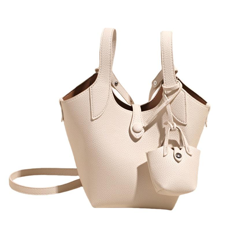 Work commuter bag niche design simple shoulder bag women's 2025 summer new high-end messenger bucket bag