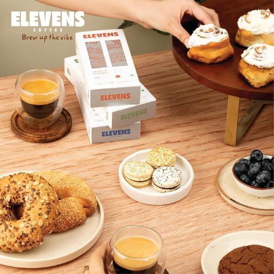 ELEVENS COFFEE | Variety Pack | Coffee Capsules | 100% Arabica & Robusta | 44 Aluminium Coffee Pods (11 X 4 Flavours) | Dark Roast | Intensity 8–10