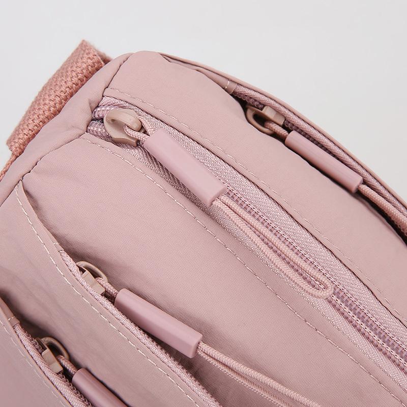 Water-Repellent Multi-Compartment Bag Lightweight Small Square Bag Commuter Women's Shoulder Bag Solid Color Crossbody Bag