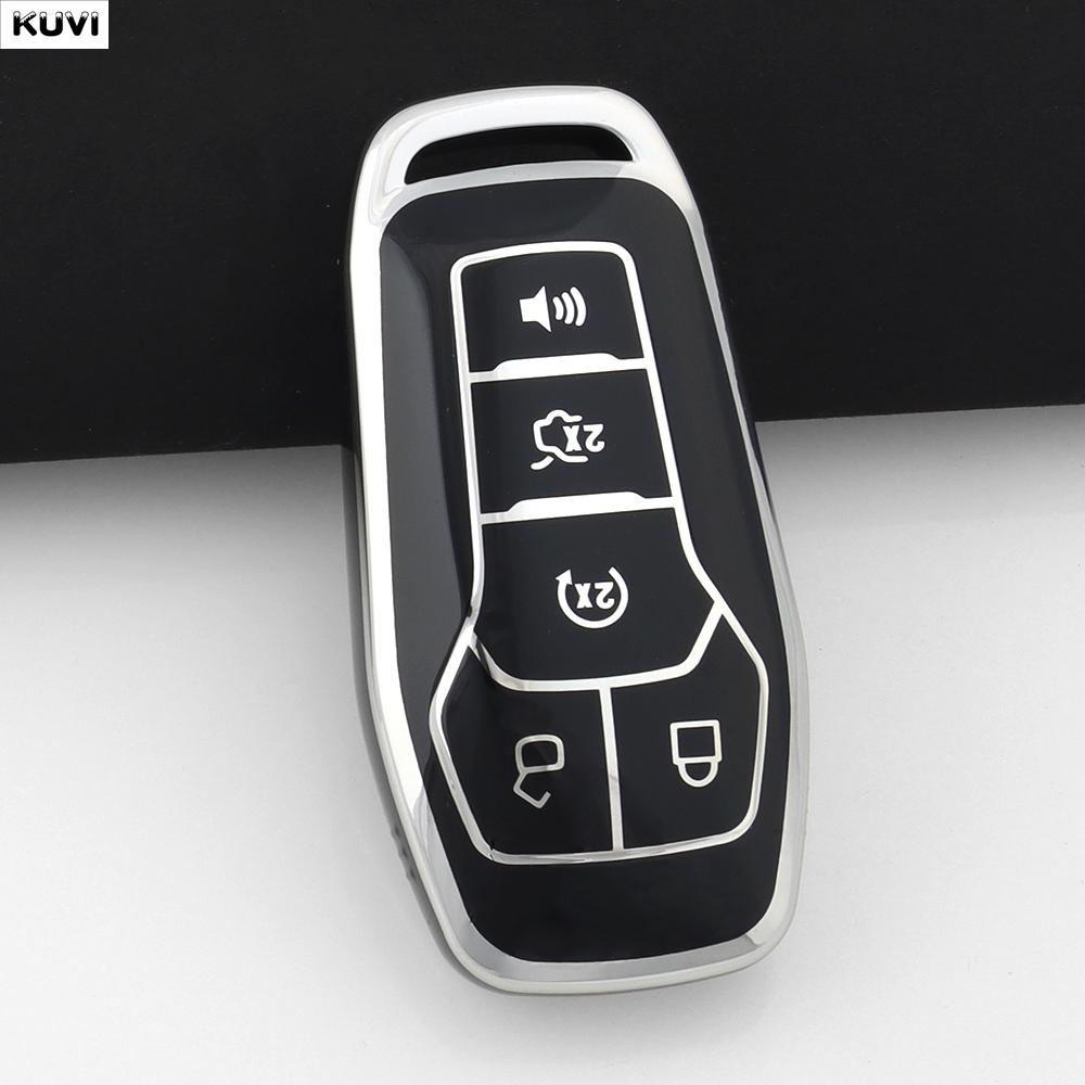 5 Button Smart Tpu Car Key Case Cover Shell Fob Holder For Ford Fusion Mondeo Mustang F 150 Explorer Edge