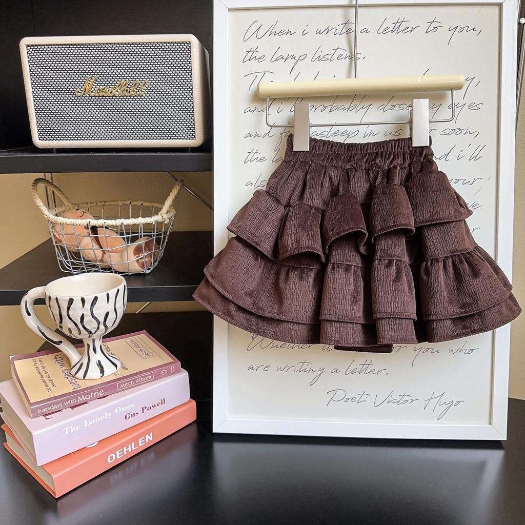 Girls' Puffy Layered Skirt - Stylish Autumn/Spring Fashion CM0172