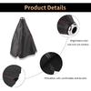 Shifter Boot Universal, PU Leather Shift Boot Retainer Stick Shift Sleeve Gear Shifter Boot Gear Gaiter Cover Black Bright Red Stitch