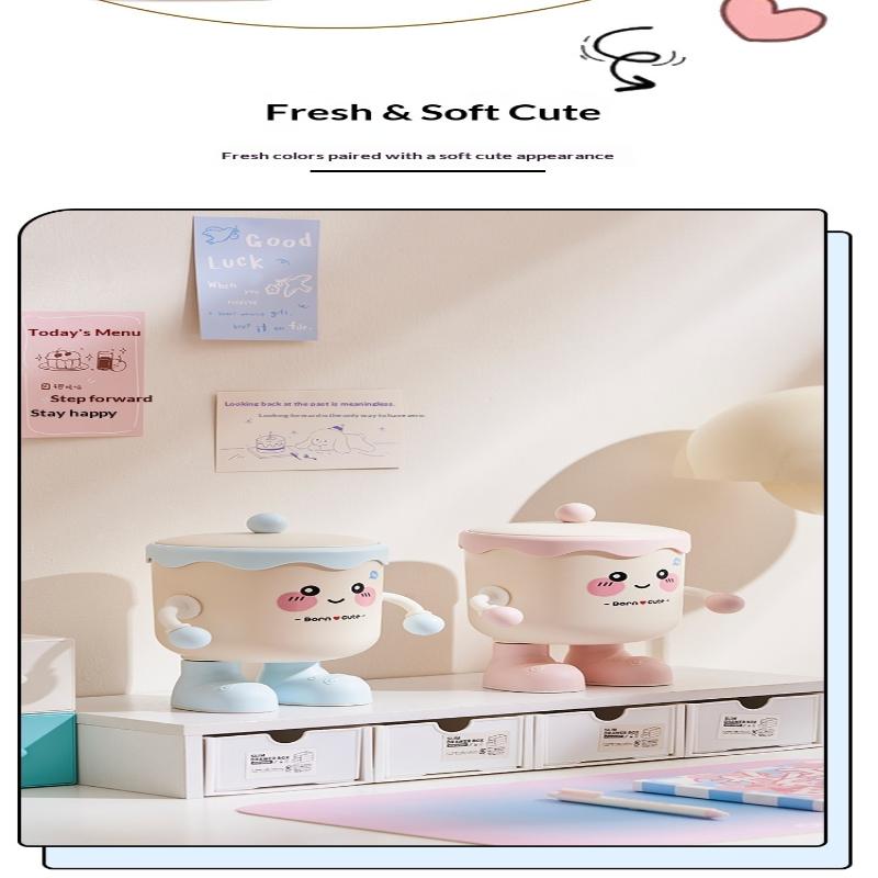 DIY Cartoon Stifthalter Kunststoff Aufbewahrungshalter Für Büro Schreibtischaufbewahrung Abfalleimer Make-up-Pinsel-Aufbewahrung