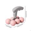 6 Wheel Massage Roller, Degree Compact Multifunctional Manual Tool, Body Roller for Waist,