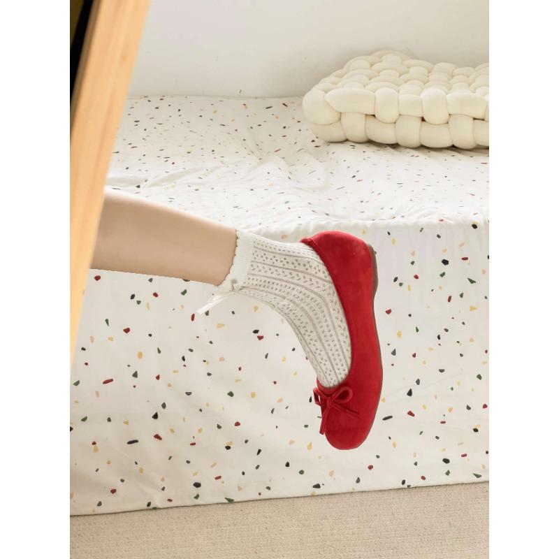 Retro Women's Shoes Square Toe Height-increasing, Shallow Toe Flat Single Shoes New Style