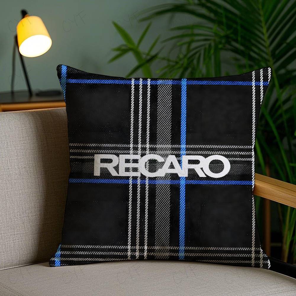 Mode Anime R-Recaro Kissenbezug Milbendichter Kissenbezug Unsichtbarer Reißverschluss Seidig kurzer Plüsch Sofakissenbezug