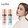 Trijų spalvų Rainbow Isolation Cream veido makiažo gruntas Ilgai išliekantis vandeniui atsparus aliejus kontroliuojantis subtilus drėkinamasis šviesinantis odos tonas