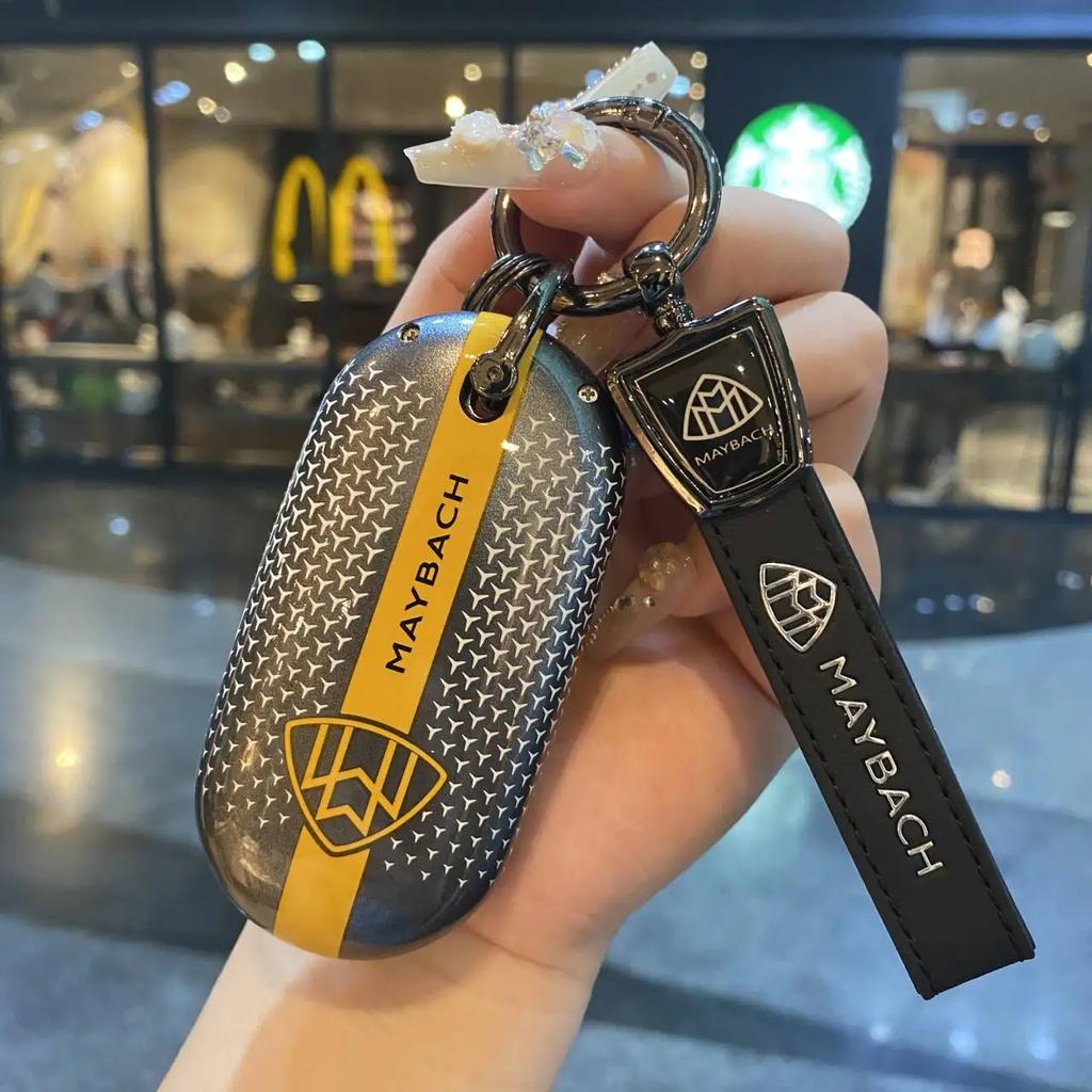 Car Zinc Alloy Key Case Bag Metal Key Shell For Mercedes-Benz AMG C-Class S-Class GLC EQE EQS W223 X254 V297 V295 W206 S206 X206 ff1