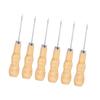 10Pcs Leather Sewing Awl Wooden Handle 125mm Length Hand Tool Set Kit for Repairing DIY