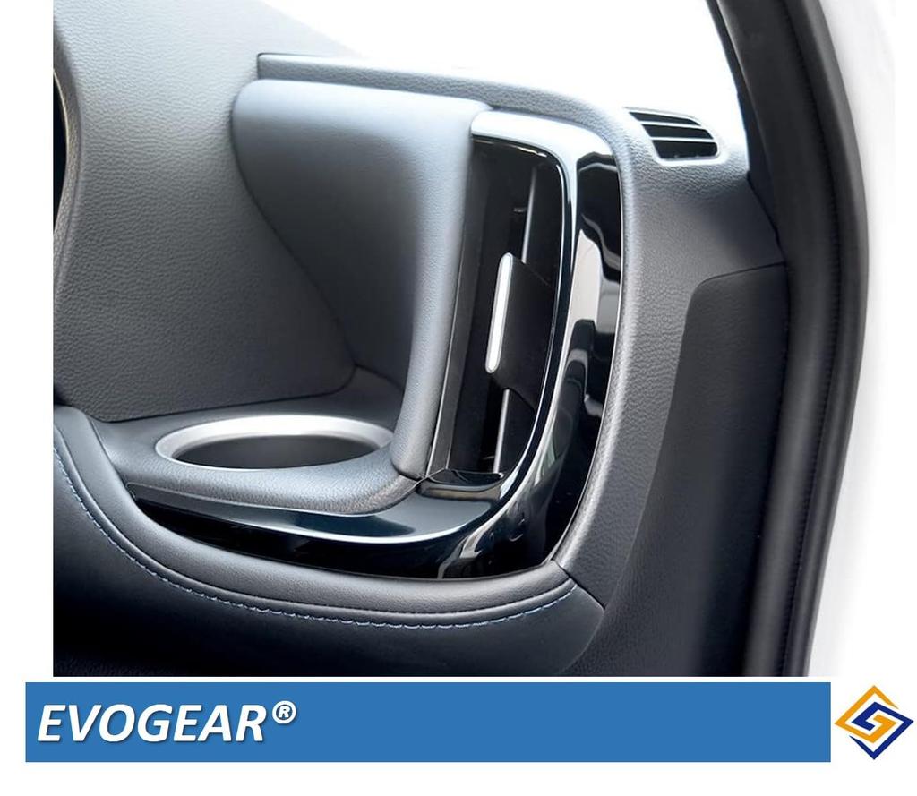 EVOGEAR Aftermarket Abdeckung für Seitenkanal-Panel des Klimaanlagen-Lüftungsschlitzes (Klavier schwarz) für Toyota New Voxy/Noah Serie 90 (Ab Januar 2022)