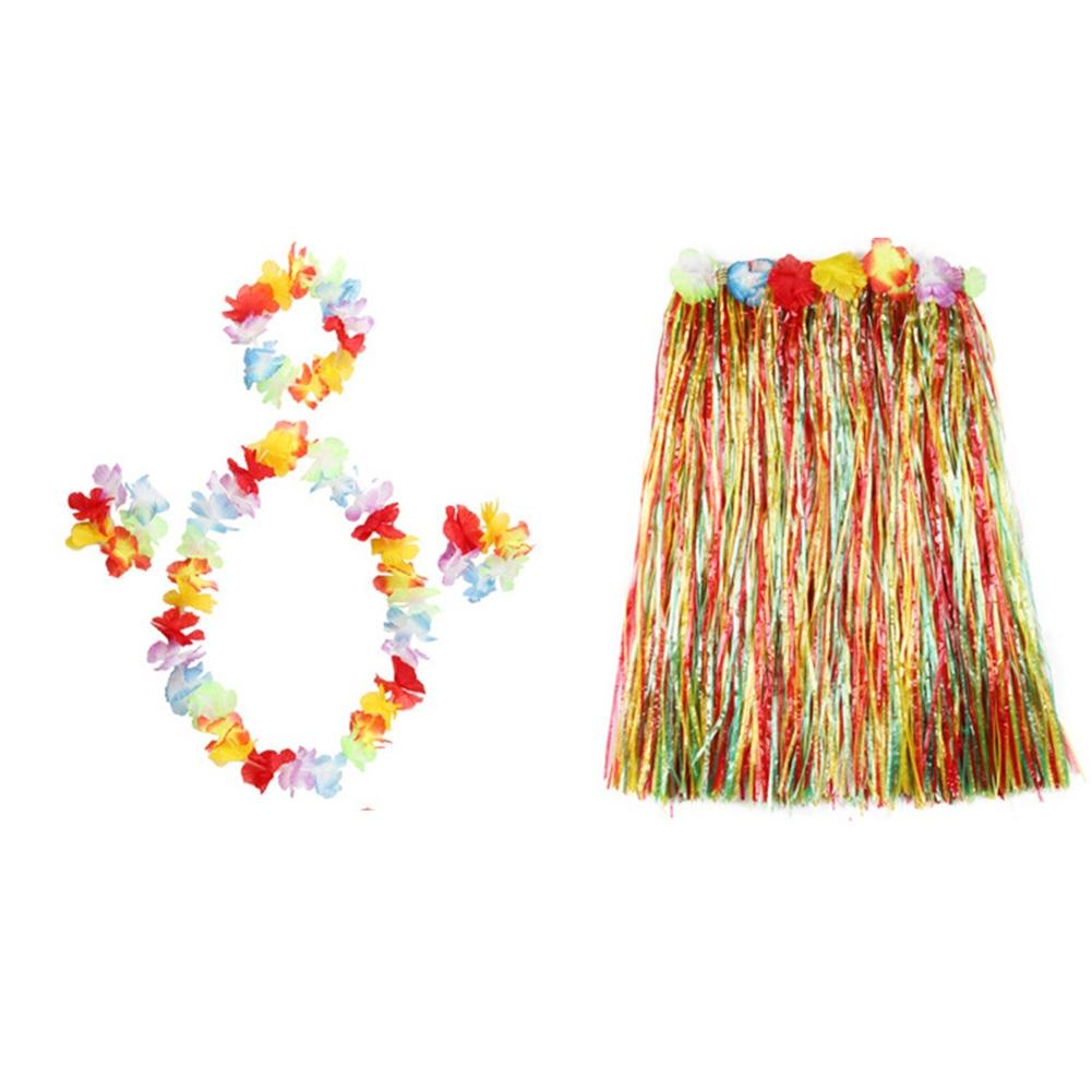 Bra Aloha Set Hawaiian Fancy Dress Hula Costume Grass