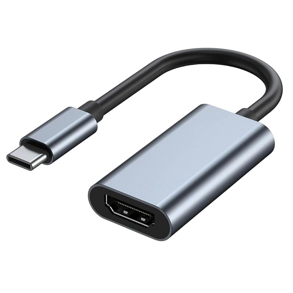 4K HD Type-C to HDMI Adapter Cable for Mobile Phone Screen Mirroring - Compatible with 15/16/17 Devices