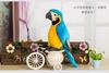 [Qingyun LEE] Plush Toy, Parrot, Realistic, Bird, Stuffed Toy, Gift, Huggable Pillow, Parrot, Plush, Fluffy, Cute, Blue