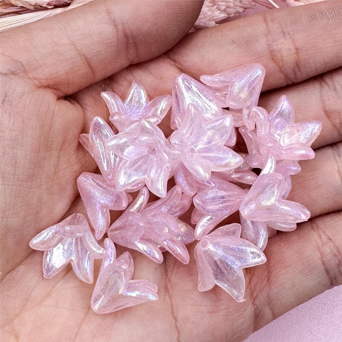 

Высококачественные 20 шт. 16*11,5 мм Акриловые Бусины Цвета Макарон Матовые Морозные DIY Аксессуар для Бисероплетения Красочный Материал для Аксессуаров Бусины в Форме Цветка розовый