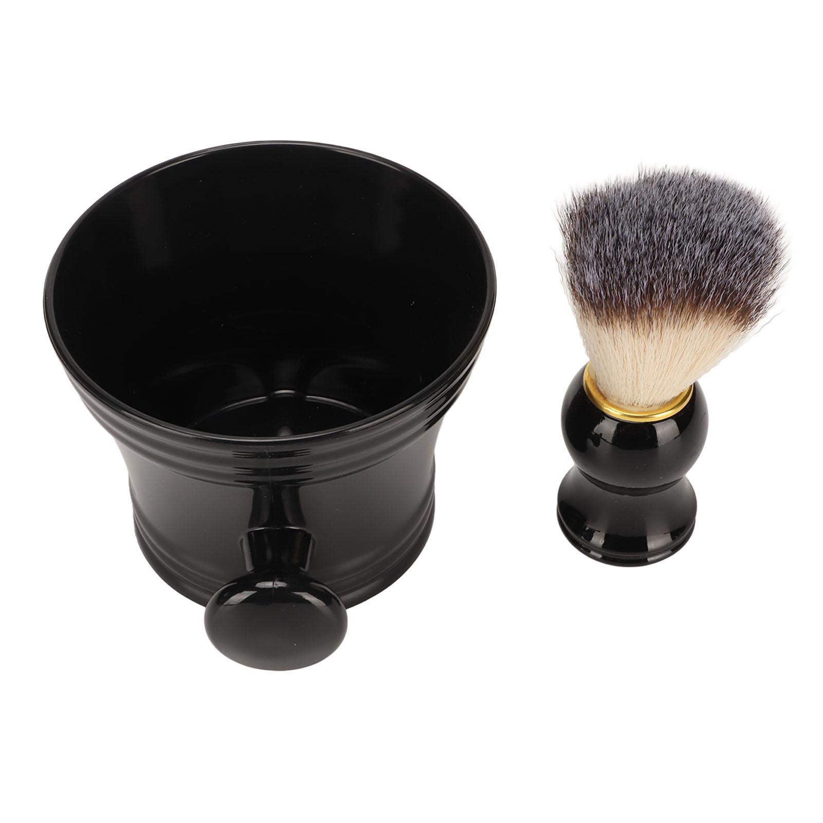 

Мягкая искусственная щетина для бритья, профессиональная безопасная черная чаша для бритья, инструмент для парикмахера