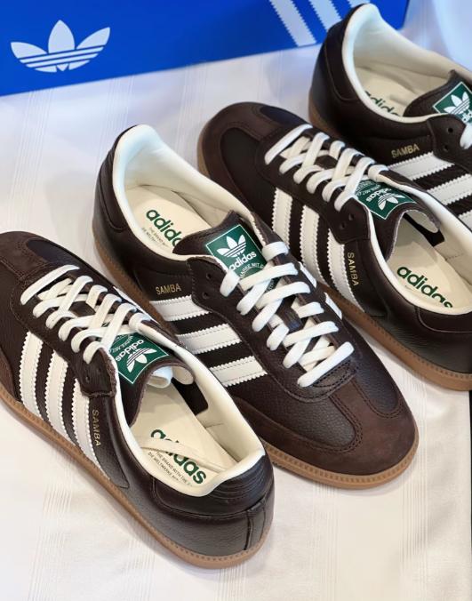 Adidas Samba OG 'Dark Brown Off White Gum' JR0891 Unisex