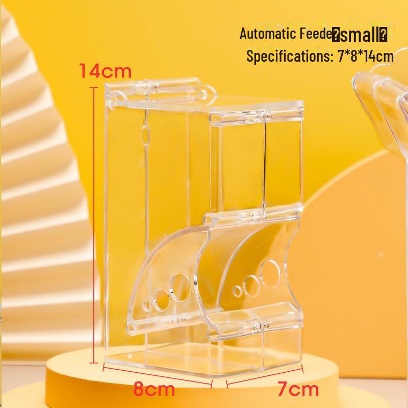 

Автоматическая кормушка Weibi для хомяков, ежей и белок - Конструкция против опрокидывания с миской для корма и контейнером.