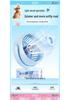 2026 Transparent Desktop Fan - Cute Animal Design, Low Noise, USB Rechargeable, Ideal for Dorms and Homes.
