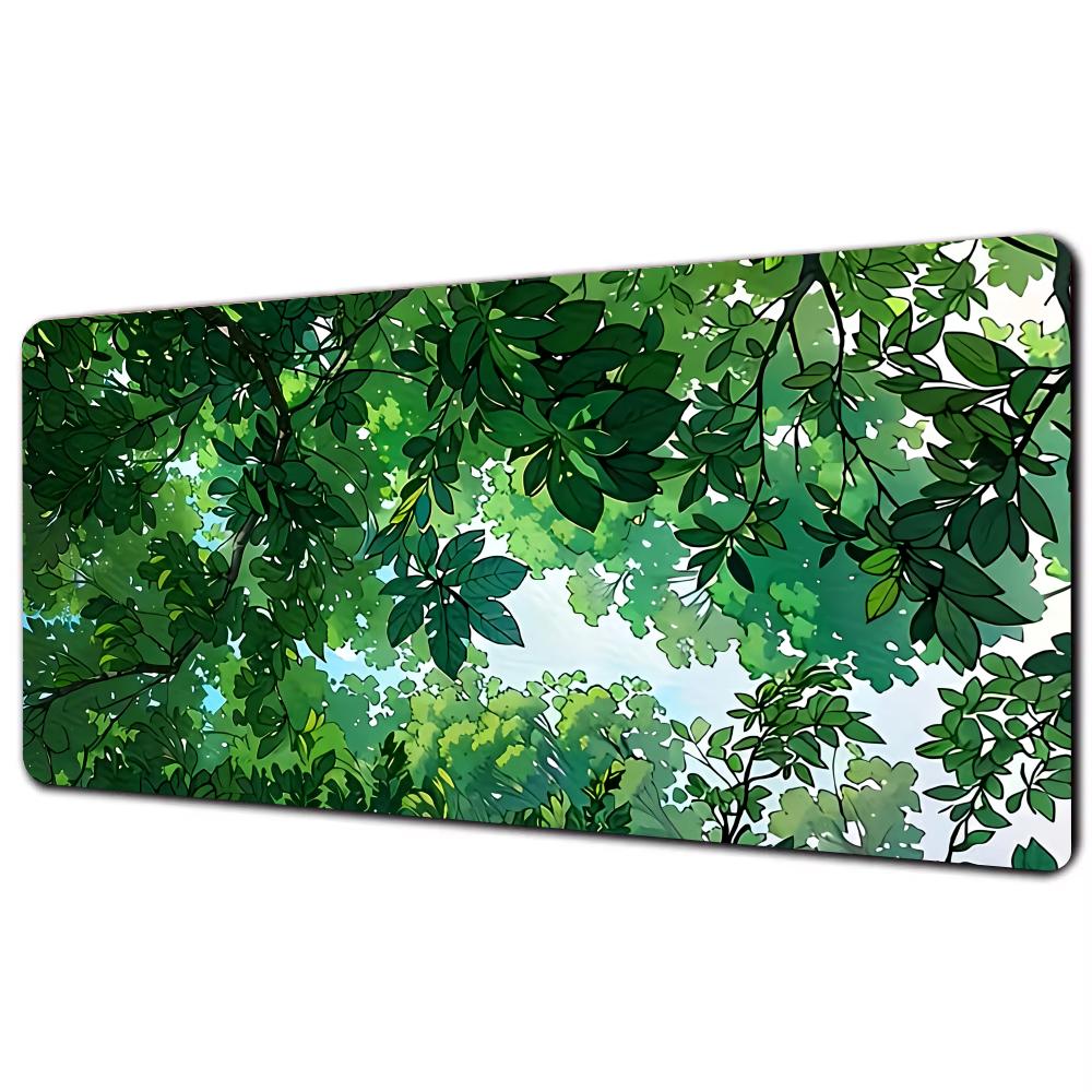 Green plant Mouse Pad Mous Pad Pc Gamer Computer Accessories Mousepad Gaming Laptop Keyboard Carpet Large Desk Mat rug