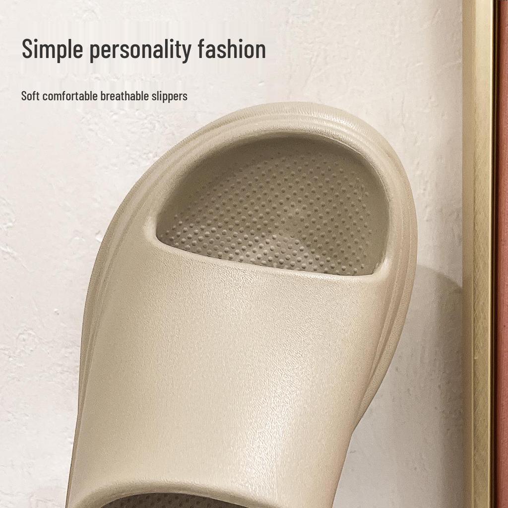 Women's 8cm Height-Boosting EVA Slippers, Thick-Sole for Indoor/Outdoor, Breathable Summer Bathroom Use
