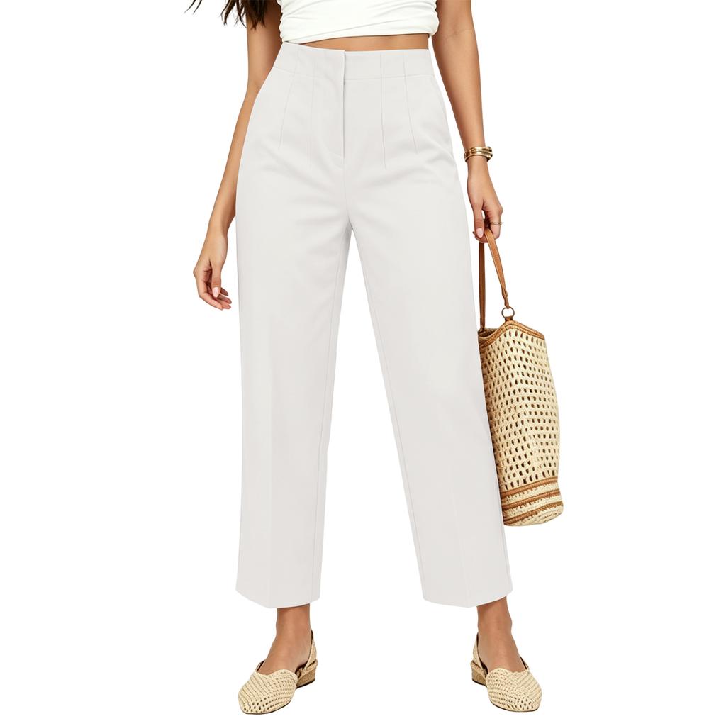 Women's Straight Leg Casual Long Pants for Everyday Wear