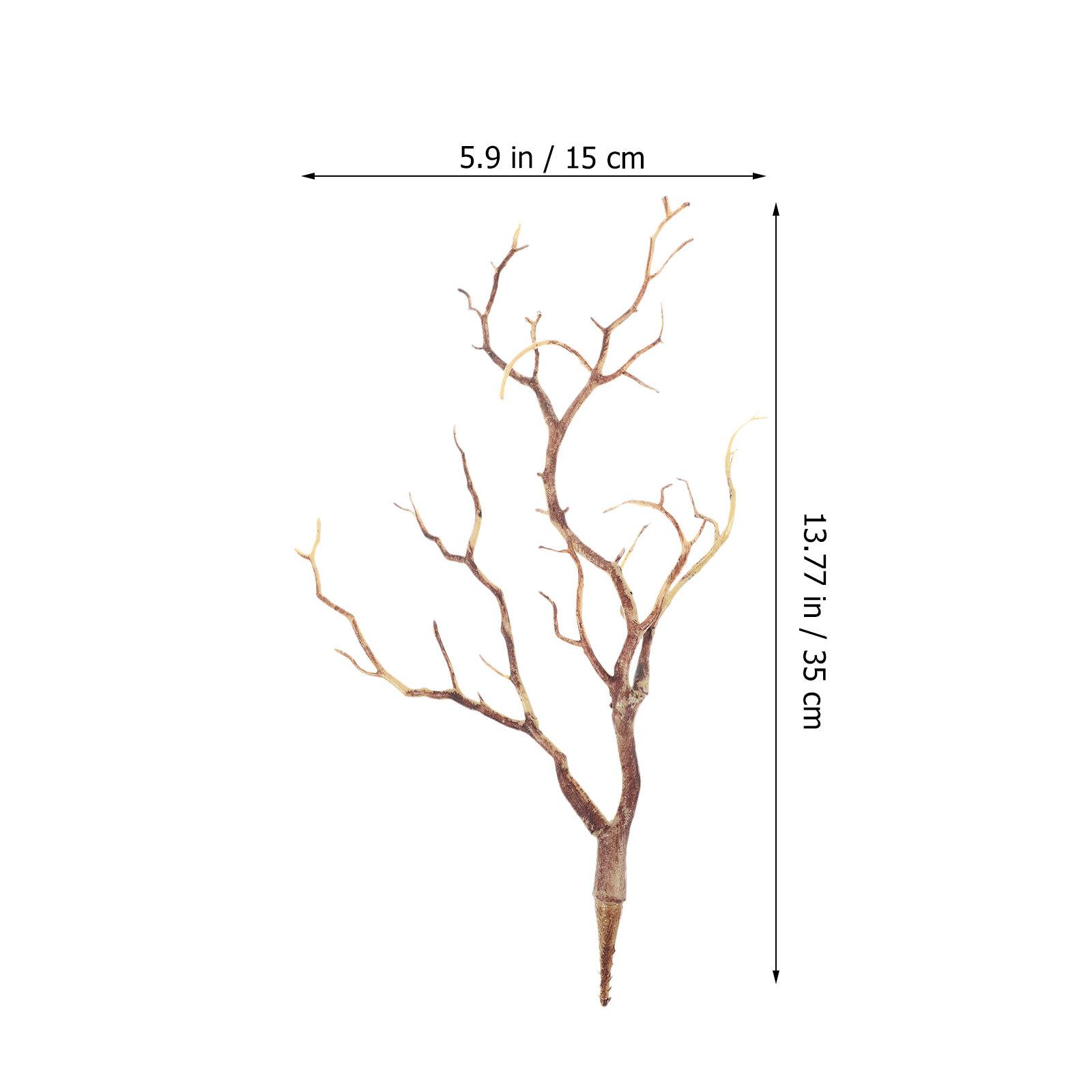 3 шт. Искусственные Сушеные Ветви Дерева Пластиковые Поддельные Ветки Идеально для Дома Свадьбы Фестиваля Декора Вазы Рог Олень Рог Ветка кофейный