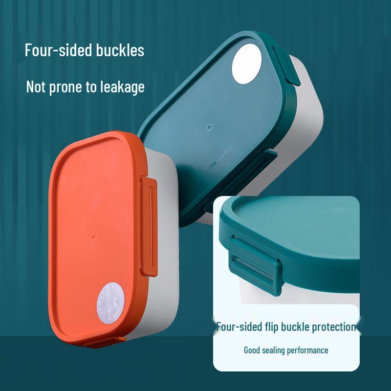 CHAHUA Double-Layer Microwave-Safe Plastic Bento Box