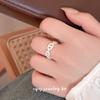 Cuiyan S925 Silver Korean Style Pig Nose Open Finger Ring for Women