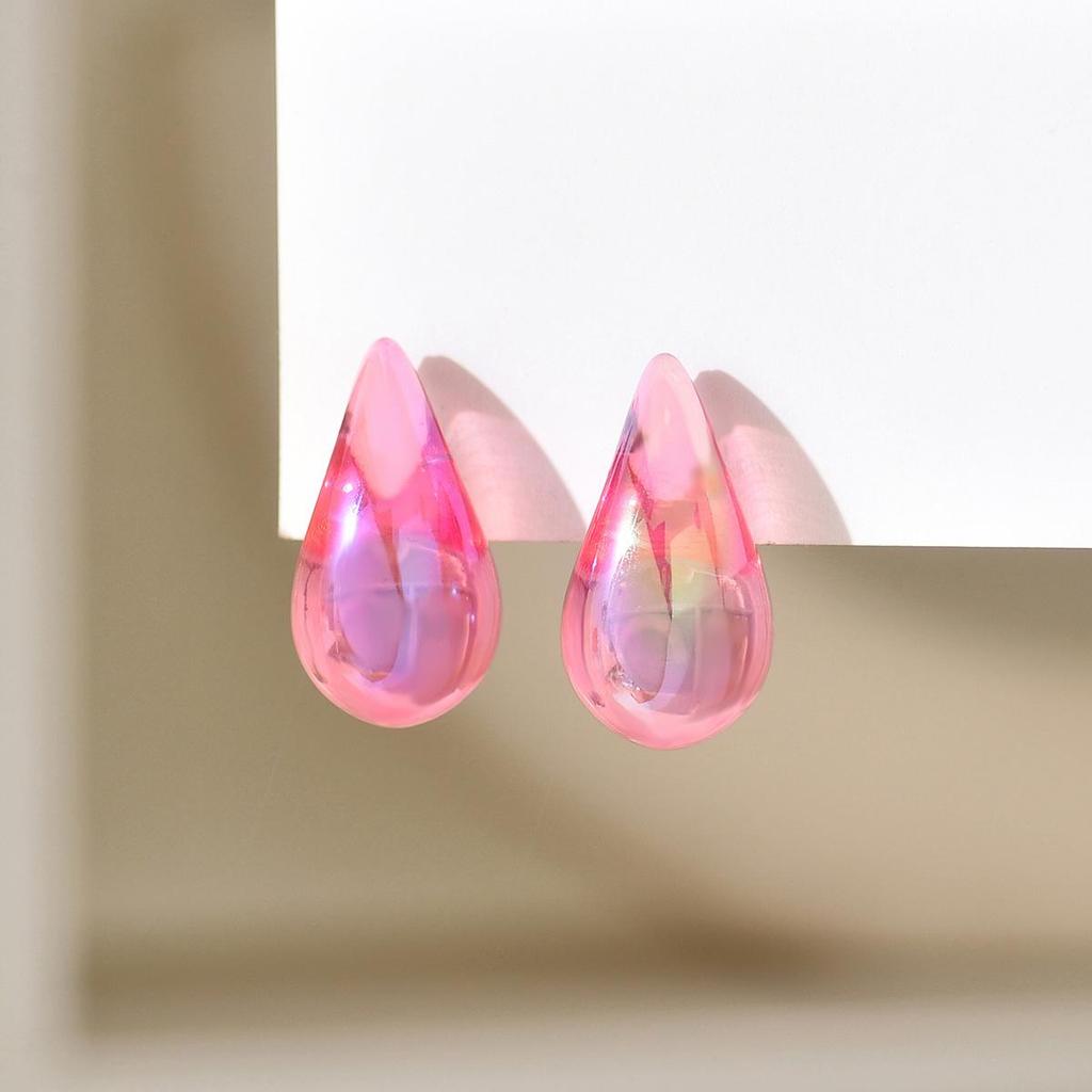 Plump Water Drop Acrylic Dangle Earrings - Simple & Fashionable Jewelry for Women