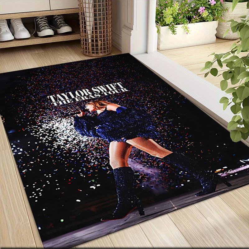 Taylor Swift Era Tour Carpet Rug Soft Washable Antislip Home Living Room Sofa Mats Personalized Christmas Rug