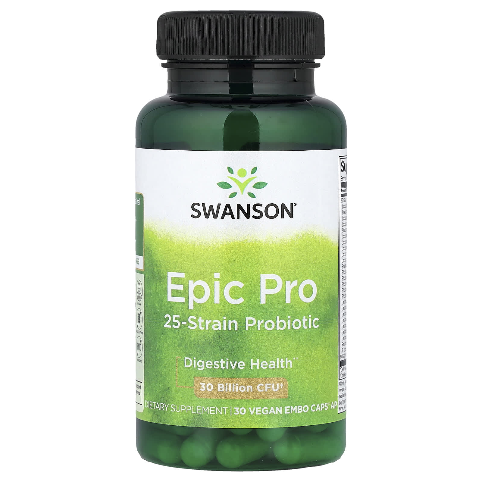 

Epic Pro 25 Strains Probiotic, 30 Billion CFU, Vegan Embo Caps® 30 Caps