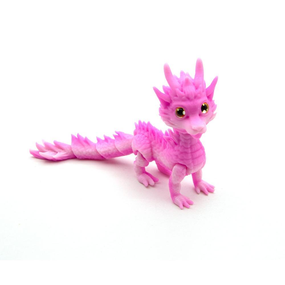 Long Haired Dragon Model Toy Home Office Dragon Action Figure 3D Printed Dragon  Garden Decoration