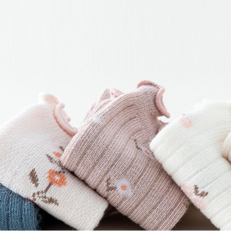 Baby Mittellange Kniesocken Baumwolle Neugeborene Säuglinge Lange Socken Niedlich Bequem Kleinkinder Rüschensocken Neugeborenen Zubehör