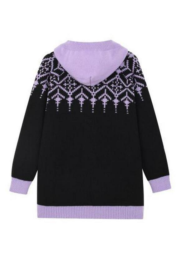 2025 Autumn/Winter Women's Hooded Cardigan Sweater - Casual Loose Cape, Plus Size, Trendy