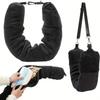 Travel Neck Pillow U-shaped, Adjustable Soft Wool Cover, Can Be Filled with Clothing for Comfort