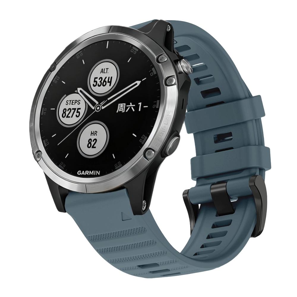 22/26mm Quick Fit Watch Strap for Garmin Fenix 5/Fenix 8Pro 47/51MM Waterproof Silicone Sports Watch Strap for Garmin Fenix 5