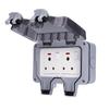 Cover Box Oulet IP66 Weatherproof South Africa Outdoor Socket with Switches Indicator Lights