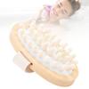 Wood   Brush   Cushion Non Slip Hand Held  R Body Brush for Home SPA Use