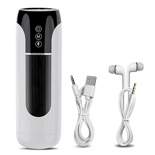 Automatic Telescopic Sucking Hot and Cold Blowjob Masturbation Device 7 Modes Vaginal Fast Orgasm Device IPX7 Put Back Male Masturbation Cup