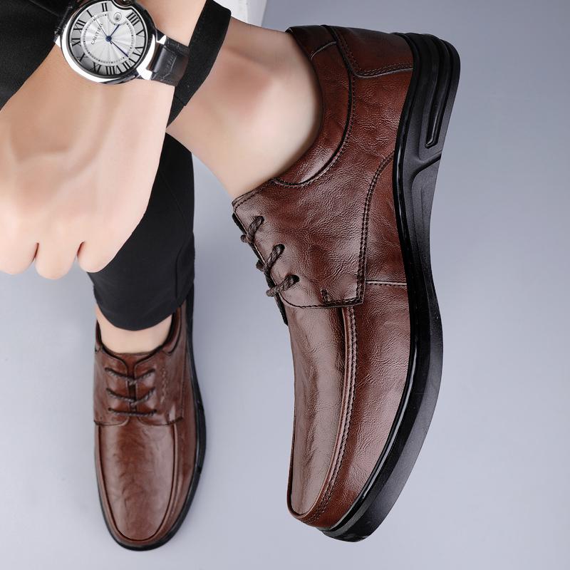Fashion Genuine Leather Winter Warm Plush Men’s Loafers Shoes Casual Business Comfort Soft Sole Elegant Oxford Shoes Flats High Quality