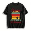 Keep Calm And Camp On Mountain Tent Graphic Camping Tee Pure Cotton T-shirt